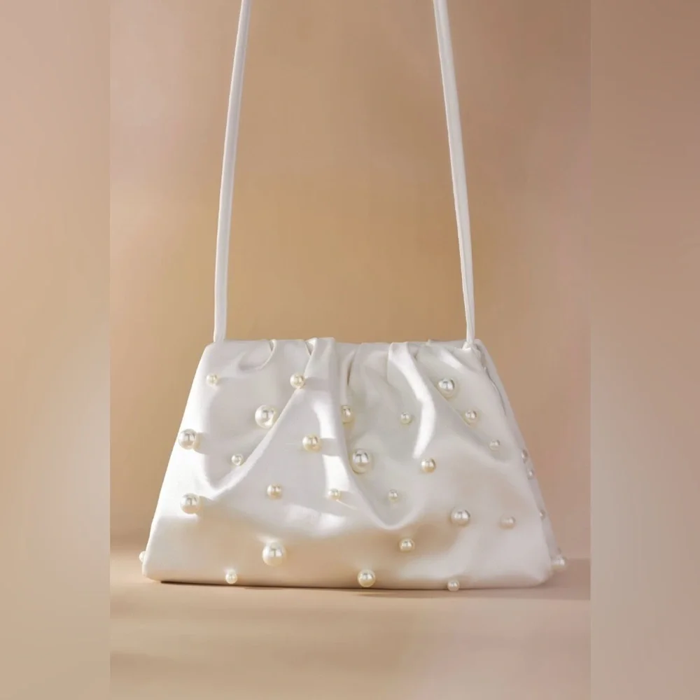 Anthropologie The Frankie Clutch: Pearl Edition NWT